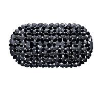 IVOL Tapis de bain ou de douche antidérapant - Noir - 68 x 35 cm - En PVC antidérapant - Avec ventouses - Pour baignoire, douche et sol - Noir