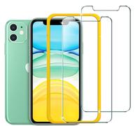 ivoler 2 Pièces Verre Trempé Pour iPhone 11 6.1 Pouces, avec Kit Installation Offert, Film de Protection d’écran [Anti Rayures]