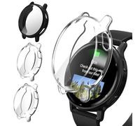 ivoler 3 Pièces Coque avec Protection Écran pour Garmin Vivoactive 5, Étui de Protecteur Complète en TPU Souple Mince Antichoc Anti-Rayures Housse (2 Transparent + 1 Noir)