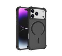 ivoler Coque de protection magnétique fine pour iPhone 17e/iPhone 16e, compatible avec MagSafe, protection contre les chutes, résistante aux chocs, aux rayures, mat et translucide, noir