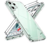 ivoler Coque HD Clair Anti-Jaunissement pour CMF Phone 2 Pro 5G avec 2 Pièces Verre Trempé, Militare Étui de Protection Transparente Antichoc, Mince Dur PC Dos Anti-Rayures Bumper Housse