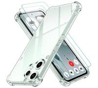ivoler Coque pour CMF Phone 2 Pro 5G avec 2 Pièces Verre Trempé, Ultra Transparent Étui de Protection en Silicone Antichoc avec Coins Renforcés, Mince Souple TPU Anti-Rayures Bumper Housse