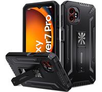 ivoler Coque pour Samsung Galaxy Xcover 7 Pro avec Support Béquille, [Protection Caméra] [Protection Antichoc Militaire] Étui de Téléphone, Anti-Rayures Dos Rigide PC Bumper Housse, Noir
