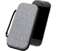 ivoler Etui pour Nintendo Switch 2 Model (2025), Housse Sacoche de Transport à Coque Rigide Anti Choc Pochette avec Espace, 12 Cartouche de Jeux - Gris