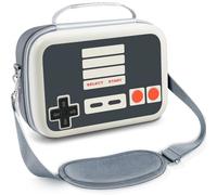 ivoler Housse de Transport pour Nintendo Switch/For Switch OLED Modèle (2021), Voyage Portable, Toutes Protection Sac Messenger Rigide Doublure Souple 18 Jeux pour Switch Console Pro Manette Rétro