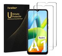 ivoler Lot de 2 Protection écran en Verre Trempé pour Xiaomi Redmi A2 / A1 / 10A / 9A / 9AT / 9C / 9C NFC / A2+ / A2 Plus / A1+ / A1 Plus, Ultra Résistant Dureté 9H Glass, Anti Rayures, Sans Bulles