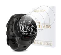 ivoler Lot de 4 Film Protection écran en Verre Trempé pour Garmin Instinct E 40mm (Pas pour Garmin Instinct E 45mm), Ultra Résistant Dureté 9H Glass, Anti Rayures, HD Transparent, sans Bulles