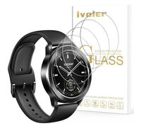 ivoler Lot de 4 Film Protection écran en Verre Trempé pour Samsung Galaxy Watch Ultra 47mm 2025/2024 / Amazfit T-Rex 3 Pro 44mm / Garmin Forerunner 165 / Music, Dureté 9H, Anti Rayures, sans Bulles