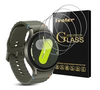 ivoler Lot de 4 Film Protection écran en Verre Trempé pour Samsung Galaxy Watch Ultra 47mm 2025/2024 / Samsung Galaxy Watch FE 8 7 6 5 4 40mm, Ultra Résistant Dureté 9H, Anti Rayures, HD Transparent