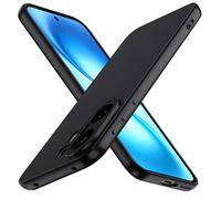 ivoler Noir Mat Coque pour Vivo X200 FE 5G avec Protection Caméra, Ultra Mince Étui de Protection en Silicone Antichoc, Souple TPU Anti-Rayures Bumper Housse