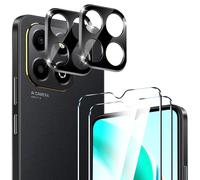 ivoler Pack de 2 Film de Protection d’écran en Verre Trempé pour Honor X6b, avec 2 Pièces Caméra Arrière Protecteur, Dureté 9H Glass, Anti Rayures, sans Bulles