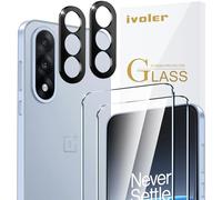 ivoler Pack de 2 Film de Protection d’écran en Verre Trempé pour OnePlus Nord 5 5G / OnePlus Nord5 5G, avec 2 Pièces Caméra Arrière Protecteur, Dureté 9H Glass, Anti Rayures, sans Bulles