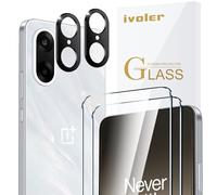 ivoler Pack de 2 Film de Protection d’écran en Verre Trempé pour Oneplus Nord CE 5 5G, avec 2 Pièces Caméra Arrière Protecteur, Dureté 9H Glass, Anti Rayures, Sans Bulles