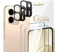 ivoler Pack de 2 Film de Protection d’écran en Verre Trempé pour Oppo A6 4G / 5G, avec 2 Pièces Caméra Arrière Protecteur, Dureté 9H Glass, Anti Rayures, sans Bulles