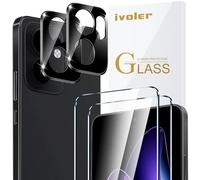 ivoler Pack de 2 Film de Protection d’écran en Verre Trempé pour Oppo Reno 13F 5G / Oppo Reno 13 FS 5G, avec 2 Pièces Caméra Arrière Protecteur, Dureté 9H Glass, Anti Rayures, sans Bulles