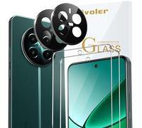 ivoler Pack de 2 Film de Protection d’écran en Verre Trempé pour Realme 12 4G / Realme 12 Plus 5G, avec 2 Pièces Caméra Arrière Protecteur, Dureté 9H Glass, Anti Rayures, sans Bulles