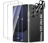 ivoler Pack de 2 Film de Protection d’écran en Verre Trempé pour Samsung Galaxy S25 Ultra 5G, Installation en 30 Secondes, avec 2 Pièces Caméra Arrière Protecteur, Dureté 9H Glass, Anti Rayures
