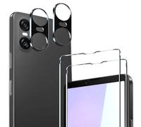 ivoler Pack de 2 Film de Protection d’écran en Verre Trempé pour Sony Xperia 10 VI, avec 2 Pièces Caméra Arrière Protecteur, Dureté 9H Glass, Anti Rayures, sans Bulles