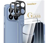 ivoler Pack de 2 Film de Protection d’écran en Verre Trempé pour Xiaomi 15T 5G / Xiaomi 15T Pro 5G, avec 2 Pièces Caméra Arrière Protecteur, Dureté 9H Glass, Anti Rayures, sans Bulles