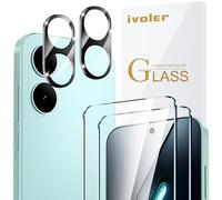 ivoler Pack de 2 Film de Protection d’écran en Verre Trempé pour Xiaomi Poco X8 Pro 5G, avec 2 Pièces Caméra Arrière Protecteur, Dureté 9H Glass, Anti Rayures, Sans Bulles