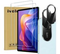 ivoler Pack de 2 Film de Protection d’écran en Verre Trempé pour Xiaomi Redmi Pad 2 11 Pouces (Modèle 2025, 2ème Génération) (Pas pour Redmi Pad), avec 2 pièces Caméra Arrière Protecteur Anti Rayures