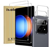 ivoler Pack de 2 Verre Trempé pour Xiaomi Pad 6S Pro, avec 2 pièces Caméra Arrière Protecteur, Film de Protection d’écran - Anti Rayures - sans Bulles - Ultra Résistant Dureté 9H Glass