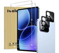 ivoler Pack de 2 Verre Trempé pour Xiaomi Pad 8 / Xiaomi Pad 8 Pro, avec 2 pièces Caméra Arrière Protecteur, Film de Protection d’écran - Anti Rayures - Sans Bulles - Dureté 9H Glass