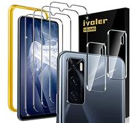 ivoler Pack de 4 Verre Trempé Compatible avec Vivo Y70, avec [2 pièces] Caméra Arrière Protecteur et Kit Installation Offert, Film de Protection d’écran [Anti Rayures]