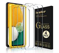 ivoler Pack de 4 Verre Trempé pour Samsung Galaxy A13 5G / A04S, avec Kit Installation Offert, Film de Protection d’écran - Anti Rayures - sans Bulles - Dureté 9H Glass