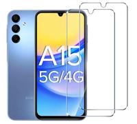 ivoler Verre Trempé Compatible avec Samsung A15 4G / 5G Installation en 30 Secondes, avec [2 pièces] Caméra Arrière Protecteur, Film de Protection d’écran - 2 Pack
