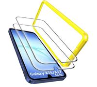 ivoler Verre Trempé Compatible avec Samsung Galaxy A17 4G / 5G / A16 4G / 5G, Film de Protection d’écran, Outil d'Installation Facile, 9H Dureté, Anti-Rayures, sans Bulles - 2 Pack