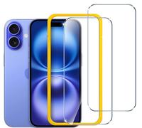 ivoler Verre Trempé pour iPhone 16 / iPhone 15 6.1 Pouces, avec Kit Installation Offert, Film de Protection d’écran [Anti Rayures] - 2 Pack