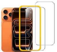 ivoler Verre Trempé Pour iPhone 17 Pro 6.3" avec Kit Installation Offert | Installation Facile en 30s, Film de Protection d’écranDureté 9H, Sans Bulles [Anti Rayures]-2 Pièces