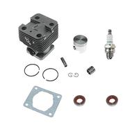 IVOOJA Kit de piston cylindrique 38 mm 4134 020 1212 pour débroussailleuse Stihl FS200 FS200R 4134 020 1207