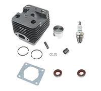 IVOOJA Kit de piston cylindrique de 35 mm 4134 020 1213 pour débroussailleuse Stihl FS120 BT120 BT121, 4134 020 1218