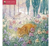 Ivory Cats By Lesley Anne Ivory Mini Wall Calendar 2025 (Art Calendar)
