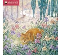Ivory Cats by Lesley Anne Ivory Mini Wall Calendar 2025: Art Calendar