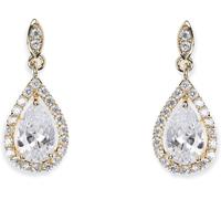 Ivory & Co Ivory & Co Gold Belmont And Crystal Teardrop Earring
