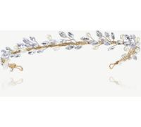 Ivory & Co Ivory & Co Gold Moonshine Crystal And Pearl Encrusted Band Gold One