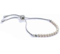 Ivory & Co Ivory & Co Rhodium Carlisle And Pearl Dainty Toggle Bracelet