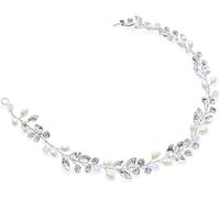 Ivory & Co Ivory & Co Silver Bohemia Crystal And Pearl Hair Vine Silver One