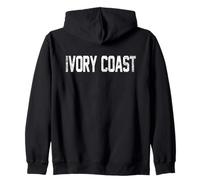 Ivory Coast Country Name Athletic Fan Sweat à Capuche