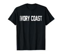 Ivory Coast Country Name Athletic Fan T-Shirt