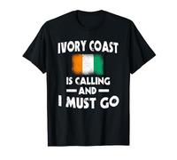 Ivory Coast Is Calling And I Must Go Drapeau ivoirien T-Shirt