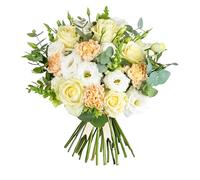 Ivory Harmony - Arrangement de fleurs fraîches livré à la main - Cadeau élégant avec expédition le jour suivant - Idéal pour anniversaire, condoléances (grand)