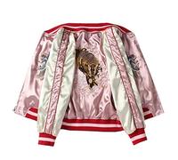 IVOYI Veste bomber de baseball brodée en satin Sukajan Tigre pour femme Japon Harajuku Manteau femme Sukajan 2022 Vêtements pour filles Printemps