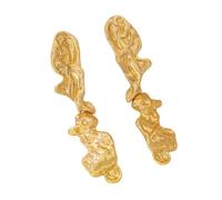 IVSDCFVLK Boucles d’oreilles pour femmes Plissements irréguliers exagérés Assemblage métallique Personnalité Ensembles pendants pour la fête de mariage Cadeaux