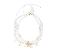 IVSDCFVLK Collier coquille Turtle Étoile de mer Graine de graines de perle 3 pièces Ensemble empilable Accessoire de plage Style vacances Accessoires quotidiens Bijoux cadeaux