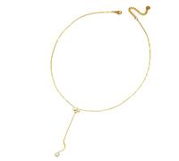 IVSDCFVLK Ensemble de bracelets en forme de Y en forme de goutte d’eau fleur de zircon, pour femmes hommes ensemble simple en forme de goutte d’eau