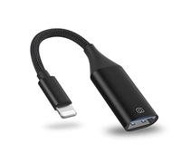 IVSHOWCO Adaptateur de caméra USB pour iPhone, Adaptateur de câble OTG USB Cible pour iPad Prend en Charge la clé USB, Le Lecteur de Carte, la Souris, Le Clavier, Le MIDI...